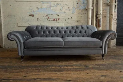 Produktbild von 3+2 + Hocker Chesterfield Textil Stoff Sofagarnitur Polster Couchen Sofas Design