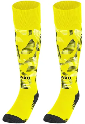 Image de Chaussettes JAKO Sonic jaune fluo/noir/blanc 4 (39-42)