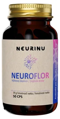 Obrázek produktu pro NEURINU Neuroflor probiotika pro psychickou rovnováhu – 50 kapslí