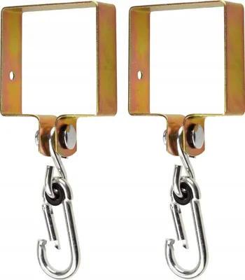Produktbild von FEINZ | Hängemattenbefestigung - 2x Karabinerhaken - 90 mm - Stabil und sicher - Ideal für Garten und Terrasse