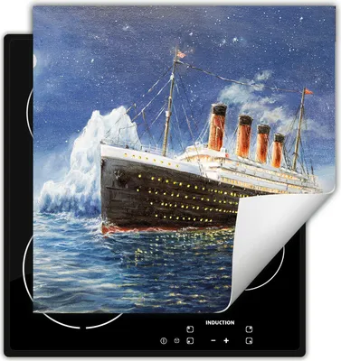 Produktbild von DarHaus Herdabdeckplatte 60x52 cm Anti Rutsch Matte Aufrollbar, Titanic