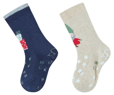Produktbild von Sterntaler ABS Krabbelsocken Doppelpack Uni – Rutschfeste Strümpfe für Jungen