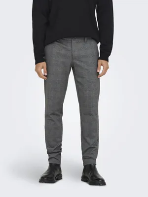Produktbild von Elegante Chino Stoffhose Kariert |