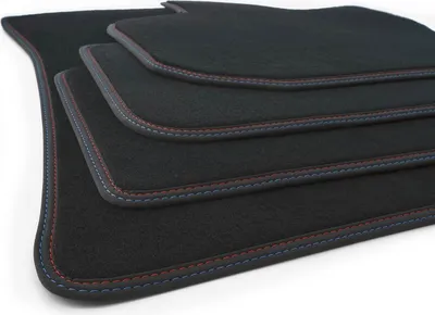 Immagine prodotto di Tappetini adatti per BMW X4 (G02) SUV 2018 Accessori di  Tappeto auto tuning velours 4x, doppia cucitura rosso blu