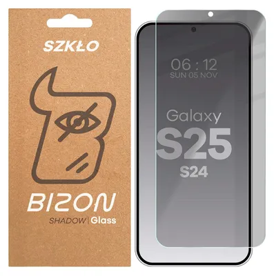Produktbild von Bizon Glass Clear Shadow Privacy Panzerglas für Galaxy S25/S24, getönt