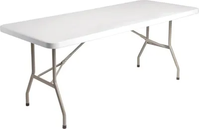 Produktbild von Bolero Rechteckiger Klapptisch, Weiß 182,7Cm