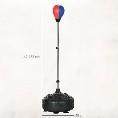 Produktbild von SPORTNOW Punchingball, Boxsack 147-165 cm höhenverstellbarer Standbox-Trainer