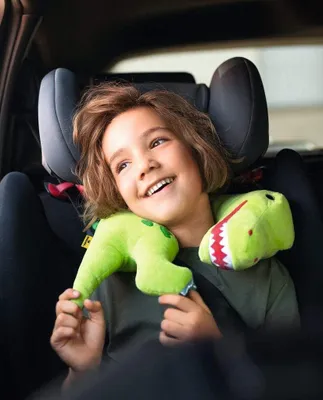 Produktbild von Dino Tyrannosaurus-Rex Nekkissen für Kinder - Knuffeldier für lange Reisen