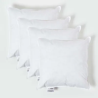 Produktbild von HOMESCAPES 4er-Set Füllkissen 40 x 40 cm – Kissenfüllung Entenfedern