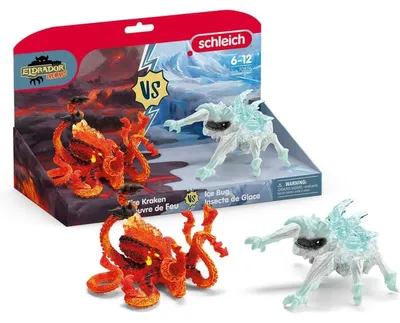 Produktbild von schleich 70826 Eiskäfer vs. Feuerkrake, ab 7 Jahren, ELDRADOR CREATURES - Spielfigur