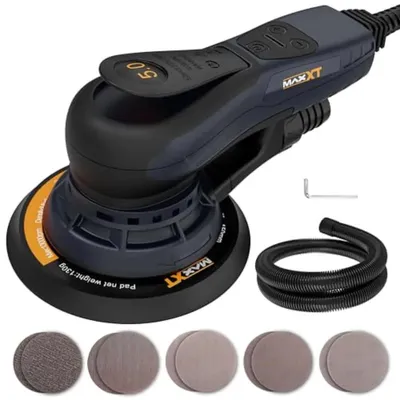 Image de Mini ponceuse excentrique - 5.0
Machine de polissage automatique / ponceuse vibrante - 350W - Plateau de ponçage de 150mm - 220V - Vitesse réglable - Prise européenne