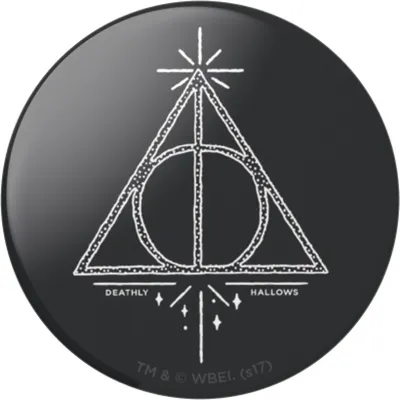 Produktbild von PopSockets Harry Potter - Deathly Hallows, Handy/Smartphone, Passive Halterung, Hand, Schwarz, Weiß