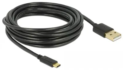 Productafbeelding van Delock 83669 DELOCK Kabel USB 2.0 A > C 4.0m schwarz