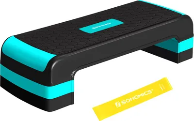 Produktbild von Stepboard für Aerobic, schwarz-türkisblau
