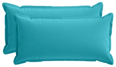 Obrázok produktu pre vidaXL Vankúšový poťah, 2 ks, farba: tyrkysová, rozmer: 40 x 80 cm, materiál: polyester