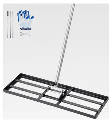Produktbild von Rasenrakel mit 213 cm Stiel und 762 x 254 mm Bodenplatte Kohlenstoffstahl für die Rasenpflege