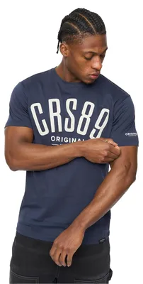 Produktbild von Crosshatch - "Hallfell" T-Shirt für Herren BG2574 (L) (Marine)
