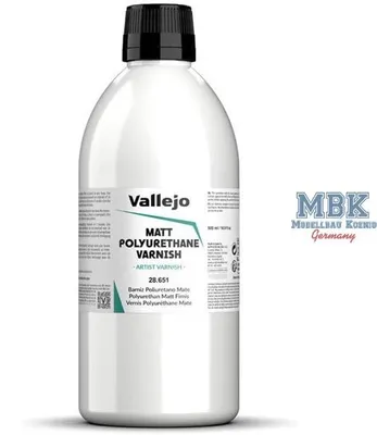 Image de Vernis polyuréthane mat Vallejo VA28651, 500 ml