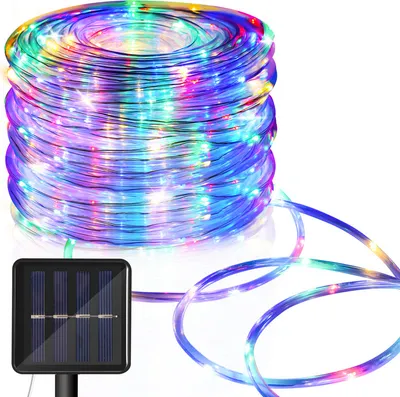 Produktbild von SWANEW Solar Lichtschlauch LED Lichterschlauch Lichterkette Außen Lichternetz RGB 30M