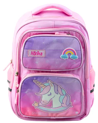 Produktbild von Einhorn-Schulrucksack mit Brustgurt, Rosa, 20 l