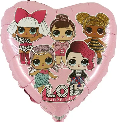 Immagine prodotto di L.O.L. Sorpresa Rosa - Palloncino in foil a forma di cuore - 43 cm