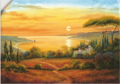 Produktbild von ARTland Wandbild, selbstklebend Toskanabucht II Größe: 70x50 cm