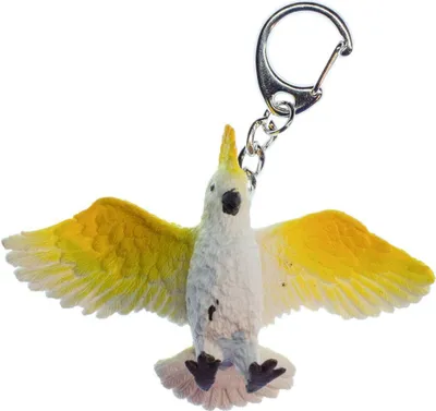 Produktbild von Kakadu Schlüsselanhänger Miniblings Schlüsselring Exotischer Vogel Papagei gelb