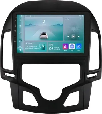 Obrázek produktu pro Autorádio s Bluetooth a CarPlay pro Hyundai i30Bij MT (2006–2011) – Kompatibilní s Apple a Android – Stereo systém s navigací – Navigační systém – 1 GB RAM, 32 GB paměti