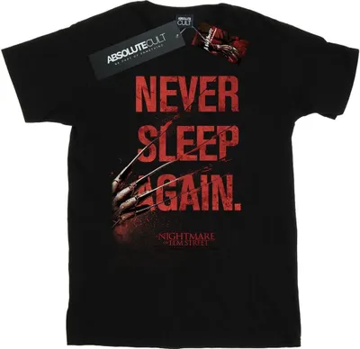 Produktbild von A Nightmare On Elm Street - "Never Sleep Again" T-Shirt für Herren BI43913 (S) (Schwarz)