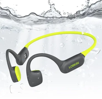Produktbild von Kopfhörer Schwimmen IPX8 wasserdichte Unterwasser Knochenschall Kopfhörer Bluetooth Open Ear Bone Conduction Headphones mit MP3 Player 32G Kabellos