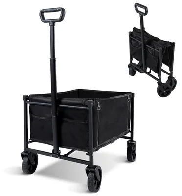 Produktbild von Faziango Bollerwagen Handwagen Transportwagen Faltbar  Strandwagen Gartenwagen Gerätewagen Offroad Transportkarre Schubkarre