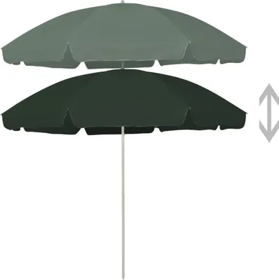 Produktbild von vidaXL Strandschirm Grün 300 cm
