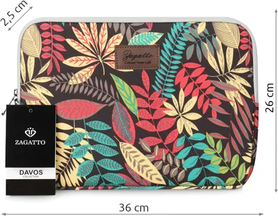 Obrázek produktu pro ZAGATTO pouzdro na notebook 13,3" barevné listy ZG634