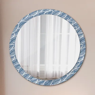Produktbild von Spiegel - Mirror zum Wandspiegel Schlafzimmer – Schminkspiegel- Blätter- Ø100cm