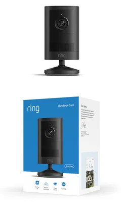 Immagine prodotto di Ring Outdoor Camera 2K, telecamera da esterno, alimentazione a batteria (ultima generazione), installazione semplice