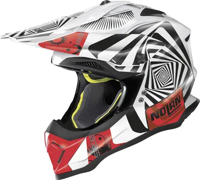 Immagine prodotto di Casco da motocross Nolan N53 Riddler, bianco/rosso/nero, M (58)