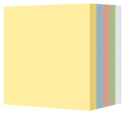 Obrázek produktu pro 10 samolepicích lístků (7,6 x 7,6 cm), zářivé barvy, snadno se lepí, vhodné pro domácnost, kancelář i zápisník