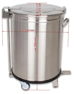 Produktbild von Beeketal Gastro Edelstahl Mülleimer Abfalleimer BGA-100