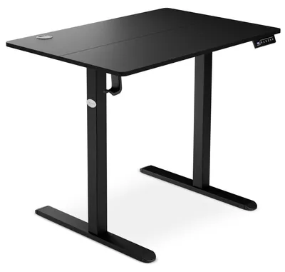 Produktbild von di volio Schreibtisch BARGA höhenverstellbar elektrisch 88x60 cm – schwarz, ergonomischer Bürotisch, platzsparender Stehtisch mit Memory-Funktion