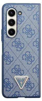 Obrázok produktu pre Guess 4GPolyuretánkožené trojuholníkové puzdro pre Samsung Galaxy Z Fold 5 modré