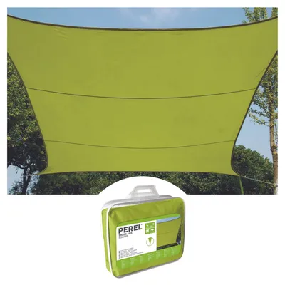 Produktbild von Perel Sonnensegel 3.6 x 3.6 m, quadratisch für Garten und Terrasse, wasserabweisend, UV-Schutz 90%,