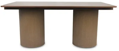 Immagine prodotto di Tavolo da pranzo ovale in legno "Zénith" - 180 cm - 8 posti a sedere - Marrone