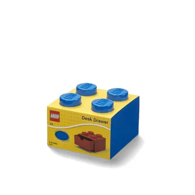 Obrázok produktu pre LEGO® stolný box 4 so zásuvkou - modrý