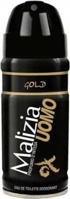 Obrázek produktu pro Malizia Uomo, Antiperspirant ve spreji, Zlatý, 150ml