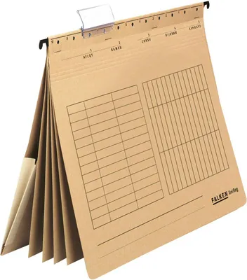 Produktbild von Falken 20x Hängehefter UniReg Mehrfachhefter kaufm. Heftung Braun 15038181F