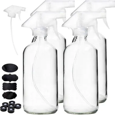 Produktbild von Glas-Sprayfles 500ML - Herstellbare Clear Sprühflasche