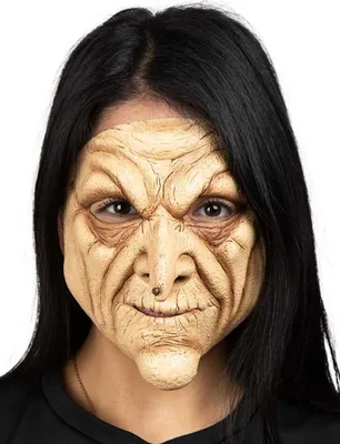 Produktbild von Hexe Halbmaske - Horror Halloween Maske Damen