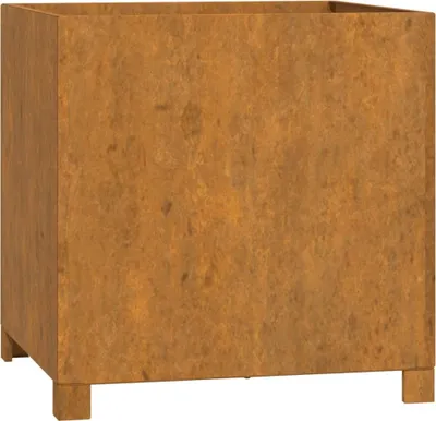 Image de Jardinière avec pieds Rouillé 50x50x50 cm Acier corten