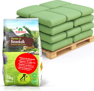 Produktbild von 33x15 kg VERDURMAX® Rasenkalk - Rasenpflege mit schneller Wirkung, Gartenkalk