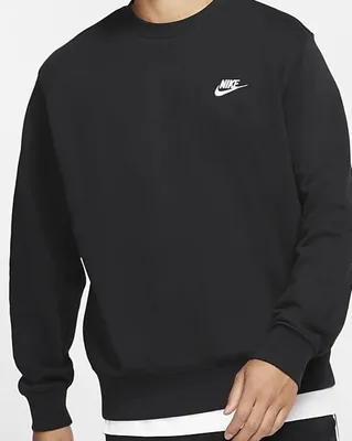 Produktbild von Nike M NSW Club CRW Herren Sweatshirt Rundhalsshirt BV2666 010 : XL Grösse - Bekleidung: XL